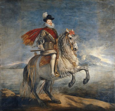 Portrait équestre de Philippe III (1578-1621) vers 1628-35 - Diego Velázquez
