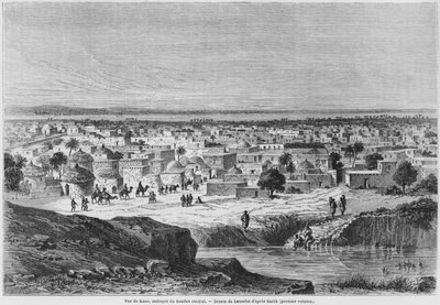 Vue de Kano, Nigeria, de 