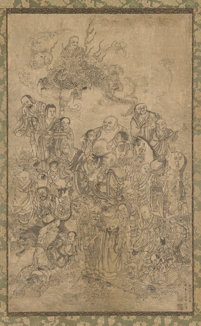Un groupe de Luohan - Ding Yunpeng