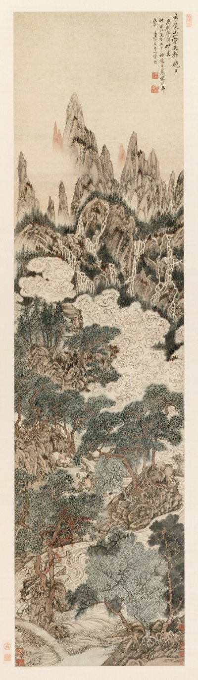Soleil du matin sur le pic de la citadelle céleste, 1614 - Ding Yunpeng