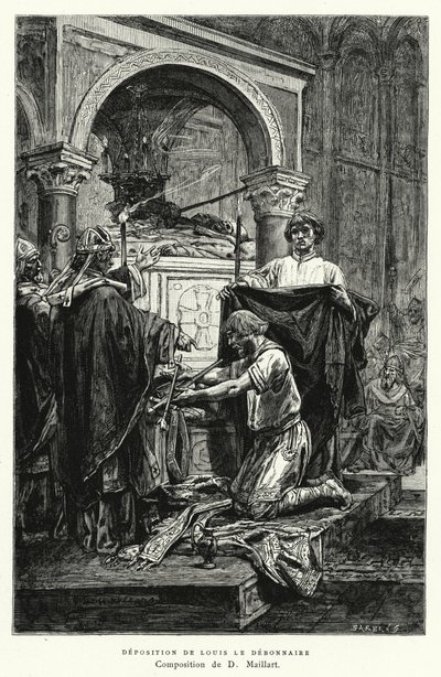 Déposition De Louis Le Débonnaire (gravure) - Diogene Ulysse Napoleon Maillart