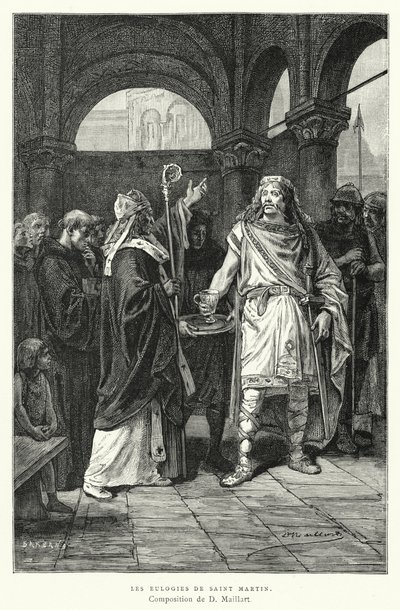 Les Éloges De Saint Martin (gravure) - Diogene Ulysse Napoleon Maillart
