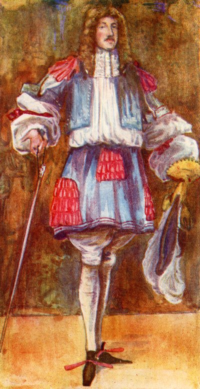 Costume masculin sous le règne de Charles II (1660-1685) - Dion Clayton Calthrop