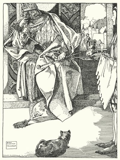 « Le roi refusa toute collation » (gravure) - Dion Clayton Calthrop