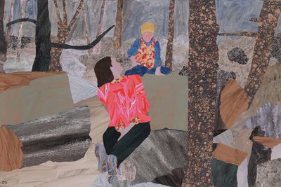 Mère et fils (Prae Wood) (collage) - Dione Verulam