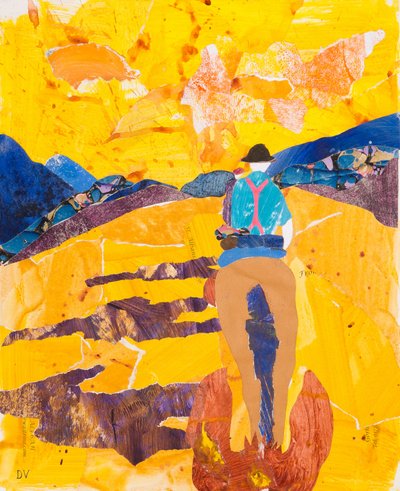 Restes de la journée, Pyrénées, 2016 (collage) - Dione Verulam