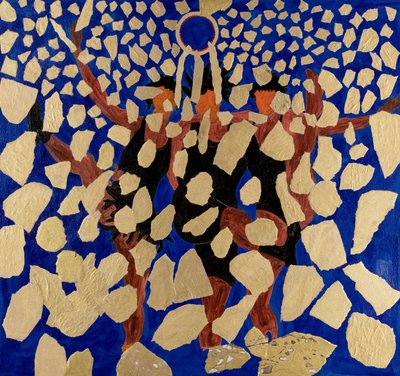 Rhinemaidens taunting alberich, Ring Cycle de Wagner (collage) - Dione Verulam