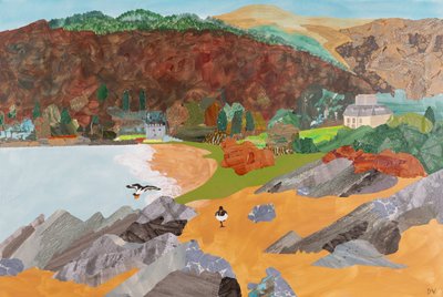 Saddell, Mull of Kintyre (collage) - Dione Verulam