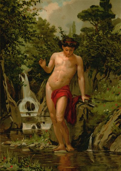 Narcisse amoureux de son propre reflet - Dionisio Baixeras Verdaguer
