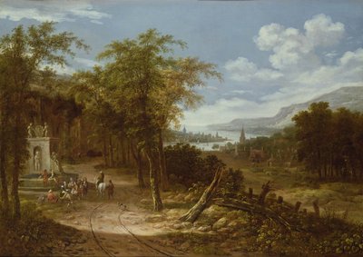 Paysage boisé - Dionys Verburgh