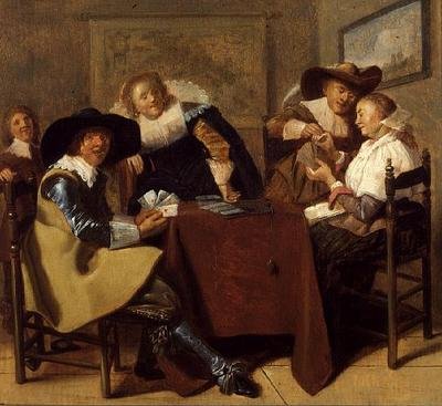 Une élégante partie de cartes - Dirck (attr. to) Hals