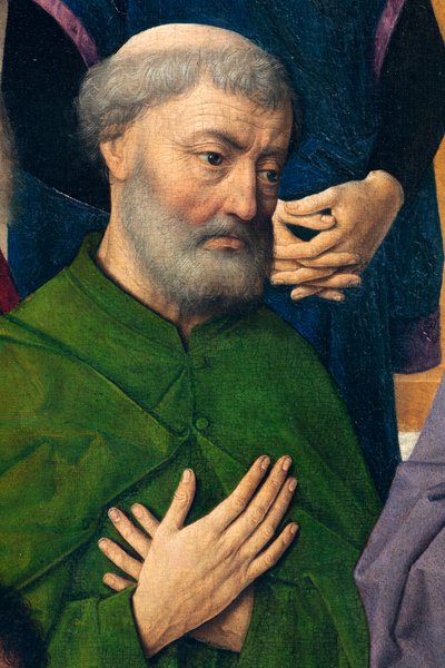 Église paroissiale. La Cène. Dirk Bouts. 1464-1468. (détail) - Dirck Bouts