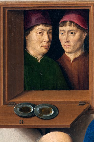 Église paroissiale (Parochiekerk Sint-Pieter). Peinture. La Cène. Dirk Bouts. 1464-1468. (détail) - Dirck Bouts