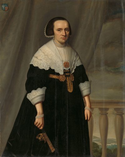 Portrait de Machteld Bas - Dirck Dircksz. van Santvoort (manner of)