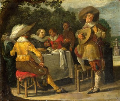 Fête en plein air - Dirck Hals (attributed to)