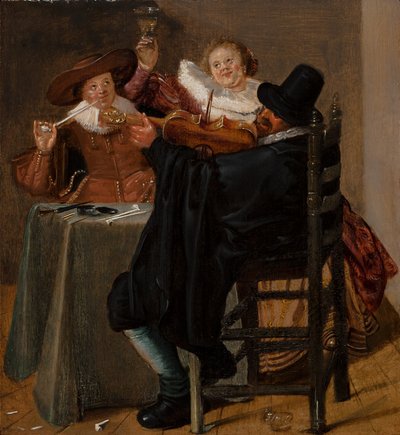 Compagnie joyeuse avec violoniste - Dirck Hals