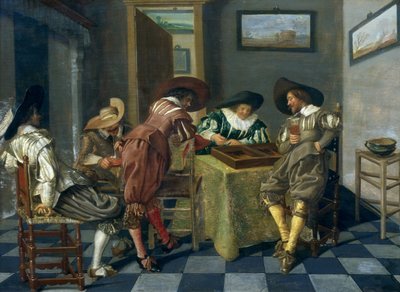 Le Jeu de Backgammon - Dirck Hals