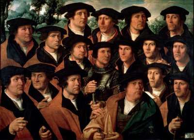 Portrait de groupe de la corporation de tir d
