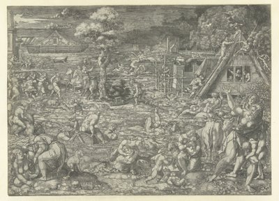 Le déluge - Dirck Vellert