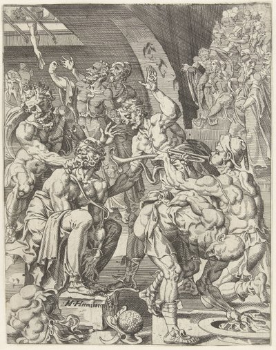 Bespotting van Christus - Dirck Volckertsz. Coornhert (attributed to)