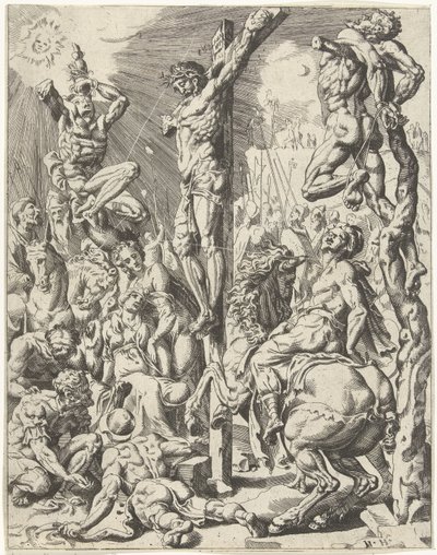 Christ en croix - Dirck Volckertsz. Coornhert (attributed to)