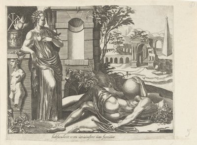 La patience triomphe de la fortune - Dirck Volckertsz. Coornhert (attributed to)