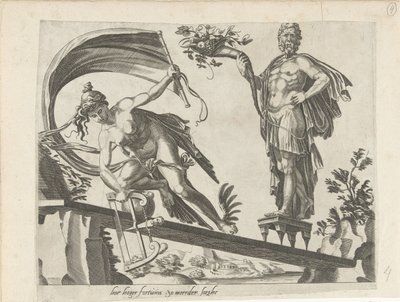 Aucun bouclier ne protège contre le malheur; Plus votre fortune est grande, plus vos peines sont grandes - Dirck Volckertsz. Coornhert (attributed to)
