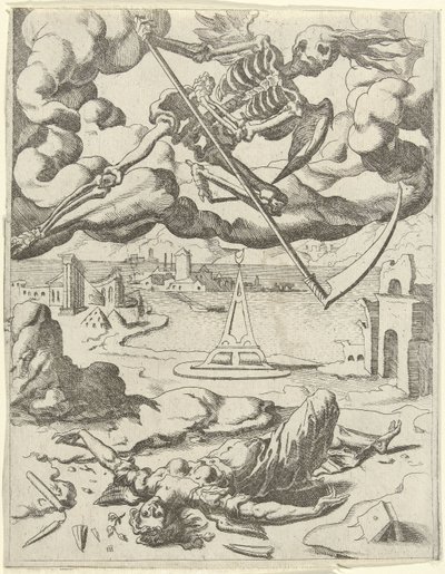 La mort triomphe de la foi (Triomphes de Pétrarque) - Dirck Volckertsz. Coornhert (possibly)