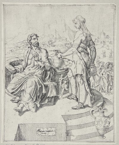 Le Christ et la femme samaritaine - Dirck Volckertsz. Coornhert