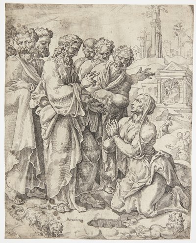 Le Christ et la femme samaritaine - Dirck Volckertsz. Coornhert