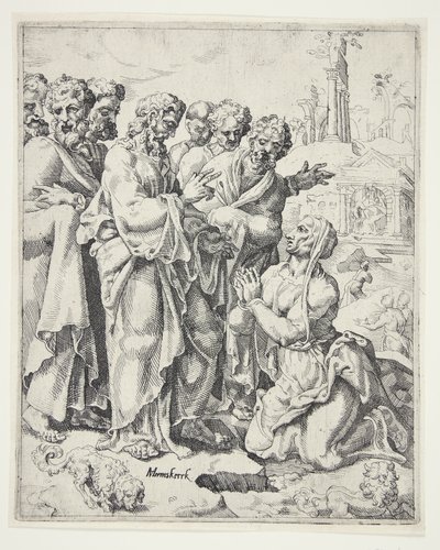 Le Christ et la femme de Canaan - Dirck Volckertsz. Coornhert