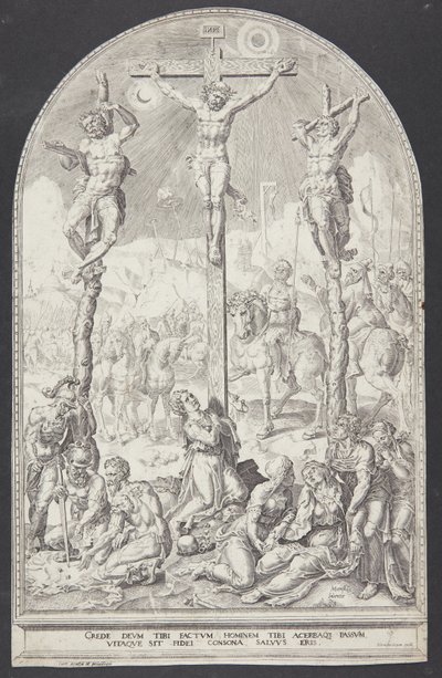Christ sur la croix entre les deux voleurs - Dirck Volckertsz. Coornhert