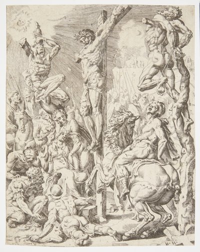 La mort du Christ sur la croix - Dirck Volckertsz. Coornhert