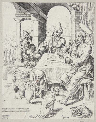 Le souper à Emmaüs - Dirck Volckertsz. Coornhert
