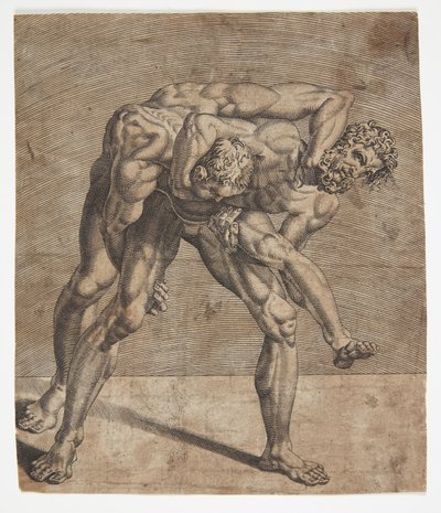 Deux lutteurs - Dirck Volckertsz. Coornhert