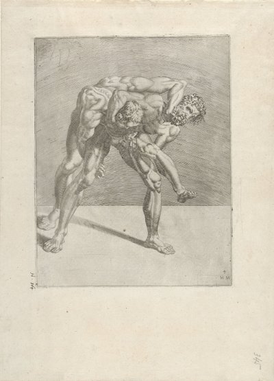 Deux lutteurs - Dirck Volckertsz. Coornhert