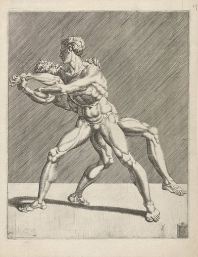 Deux lutteurs - Dirck Volckertsz. Coornhert
