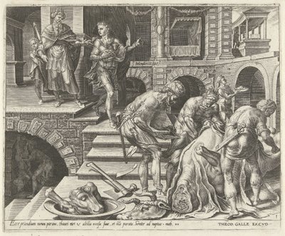 Préparatifs pour la fête de mariage - Dirck Volckertsz. Coornhert