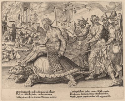 Le triomphe de Job - Dirck Volckertz Coornhert after Maerten van Heemskerck