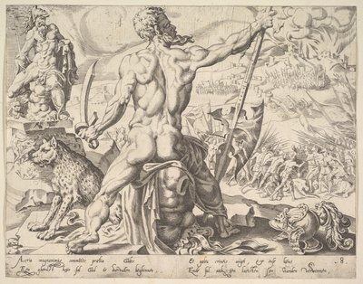 Gad, de la série Les Douze Patriarches, 1550 - Dirck Volkertsen Coornhert