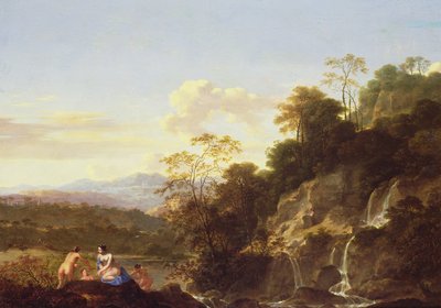 Paysage avec nymphes - Dirck van der Lisse