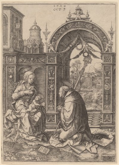La vision de Saint Bernard - Dirk Jacobsz Vellert