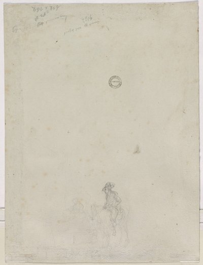 Esquisse de Paysans à une Fontaine (verso) - Dirk Langendijk
