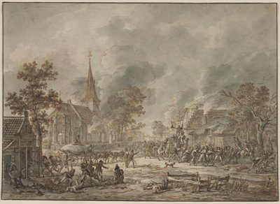 Soldats pillant, 1794 - Dirk Langendyk