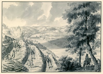 Vue de Namur et de la rivière Meuse, vue du sud-ouest - Dirk Maas (possibly)