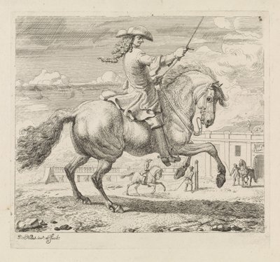 Cavalier vers la droite près d
