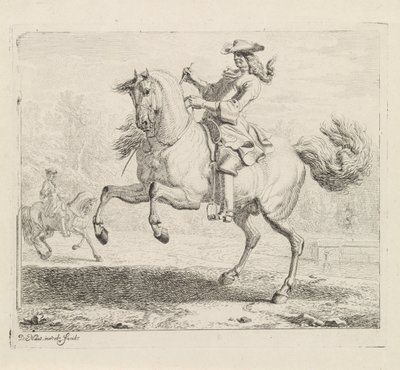 Cheval cabré avec cavalier (série Manège) - Dirk Maas