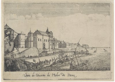 Vue du monastère de la Mère de Dieu à Lisbonne (Vista do Convento da Madre de Deus, Gezichten op Lissabon) - Dirk Stoop