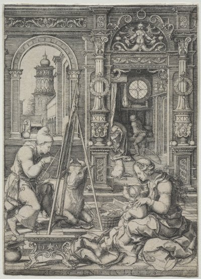 Saint Luc peignant la Vierge - Dirk Vellert