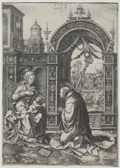 La vision de Saint Bernard, 1524 - Dirk Vellert